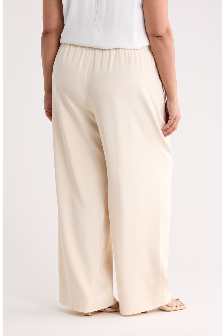 Perry Stretch Silk Pants, Alternate, color, RAFFIA