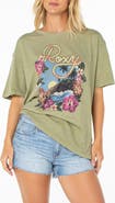 Roxy Surfin' Oversize Graphic T-Shirt