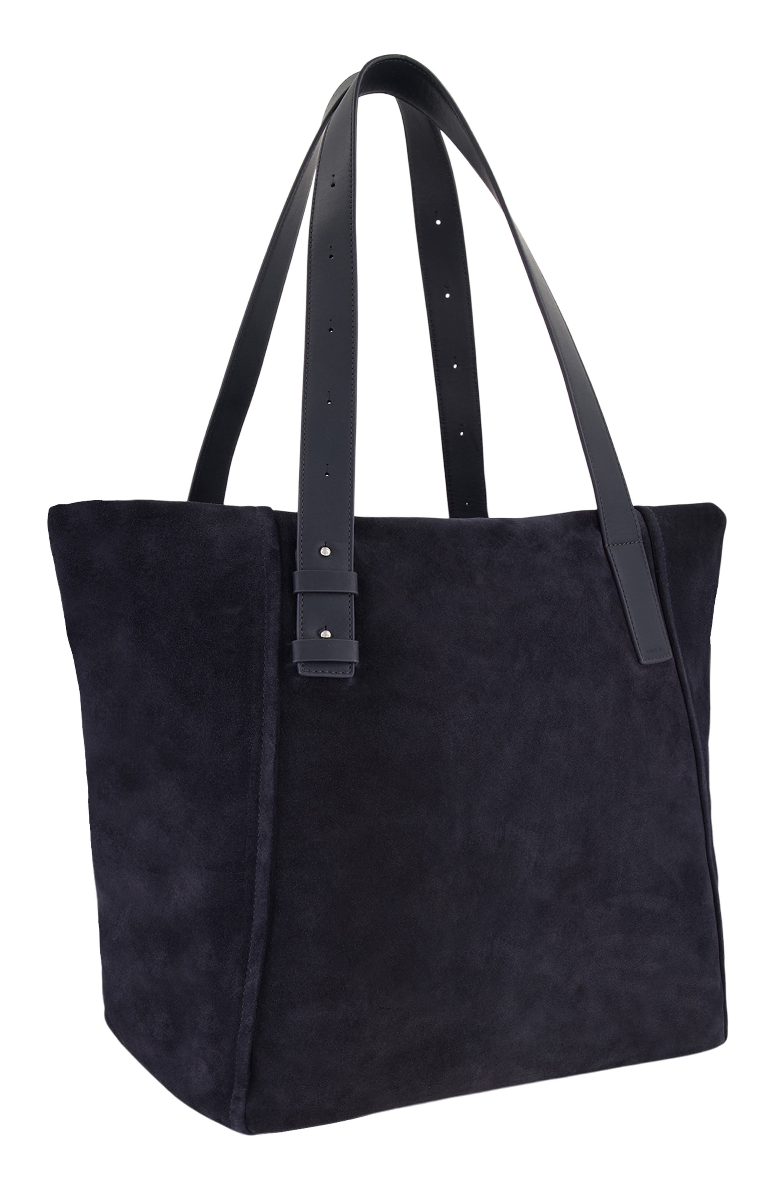 Vince Westmore XL Suede Tote, Alternate, color, Night Blue