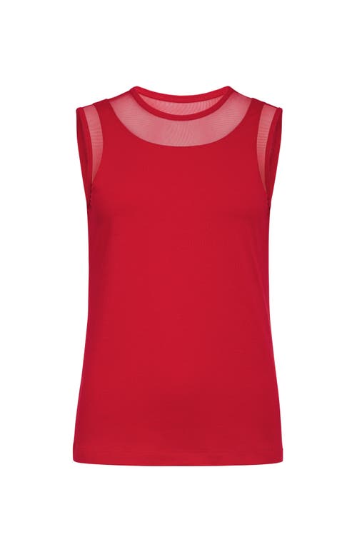 Anatomie Flo Pima Cotton Tank in Atomic Red 