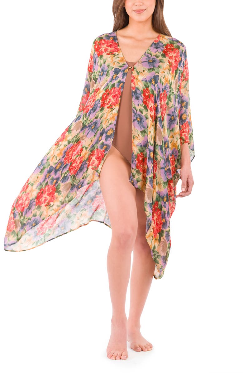 Patricia Nash Floral Short Ruana, Alternate, color, 