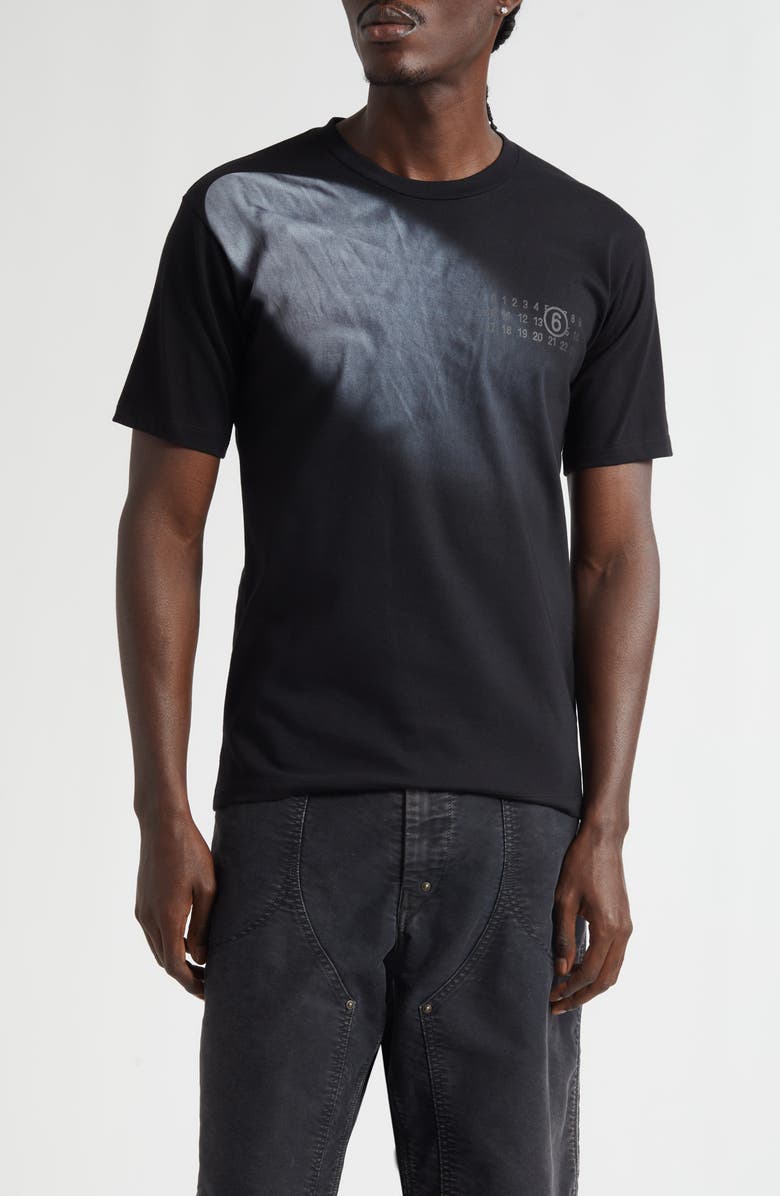 MM6 Maison Margiela Cotton Graphic T-Shirt, Main, color, Black