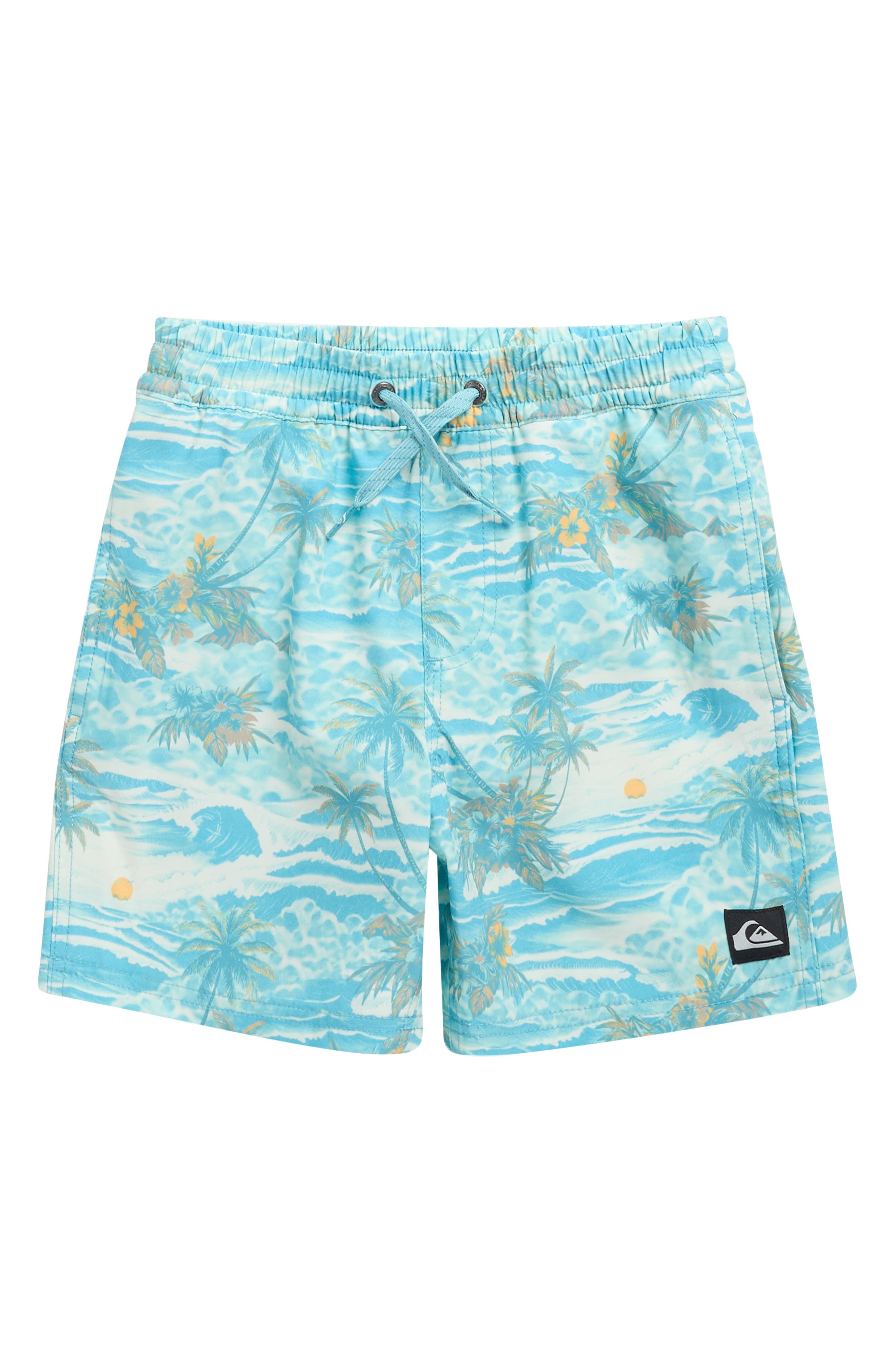 Quiksilver Kids' Surfsilk Mix Volley Swim Trunks In Blue