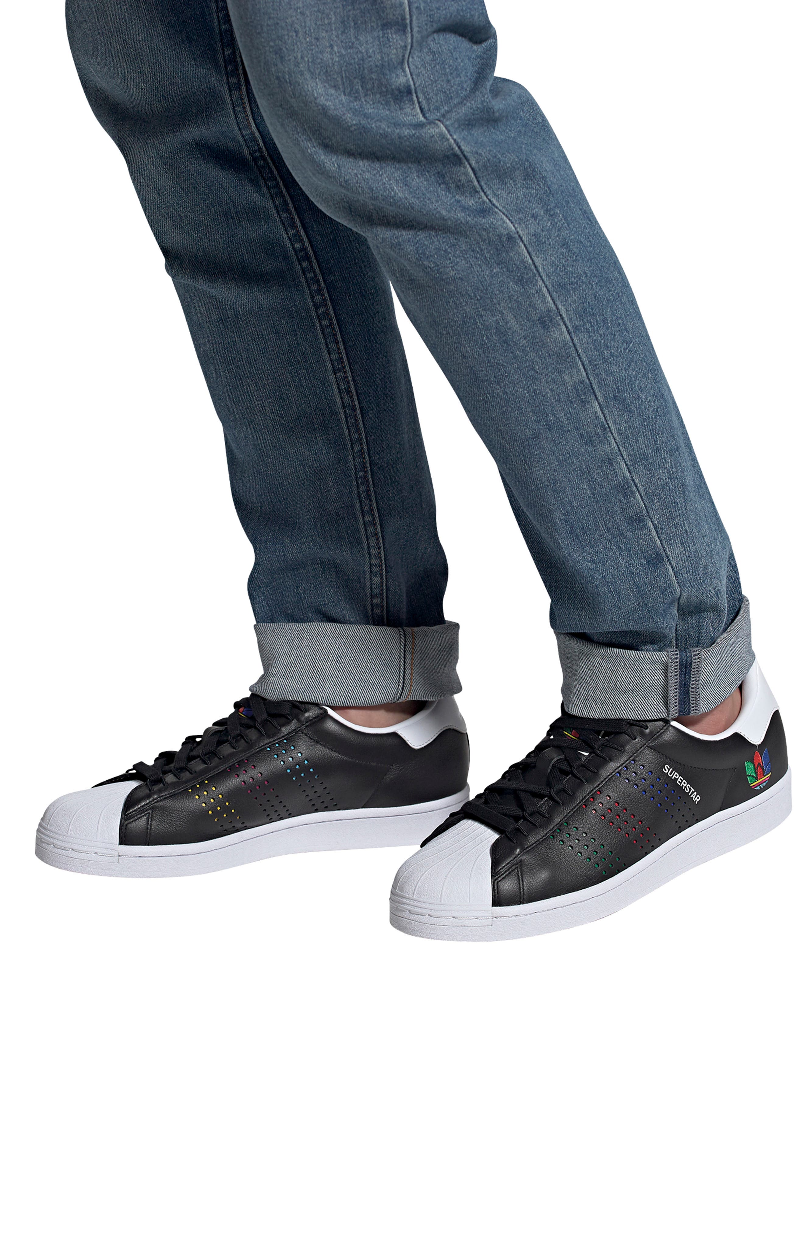 adidas Superstar Sneaker, Alternate, color, 