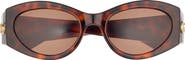 Gucci Core 53mm Oval Sunglasses