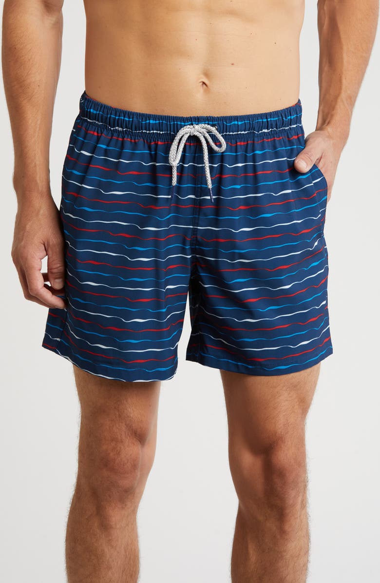 Rainforest Jaws Stretch Swim Trunks, Main, color,