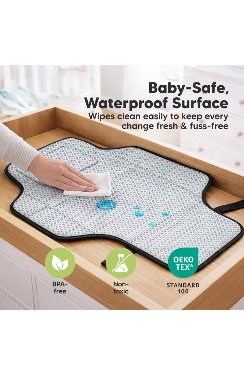 KeaBabies Flex Diaper Changing Pad, Alternate, color, Black Geo