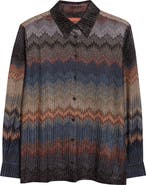 Missoni Metallic Zigzag Button-Up Shirt