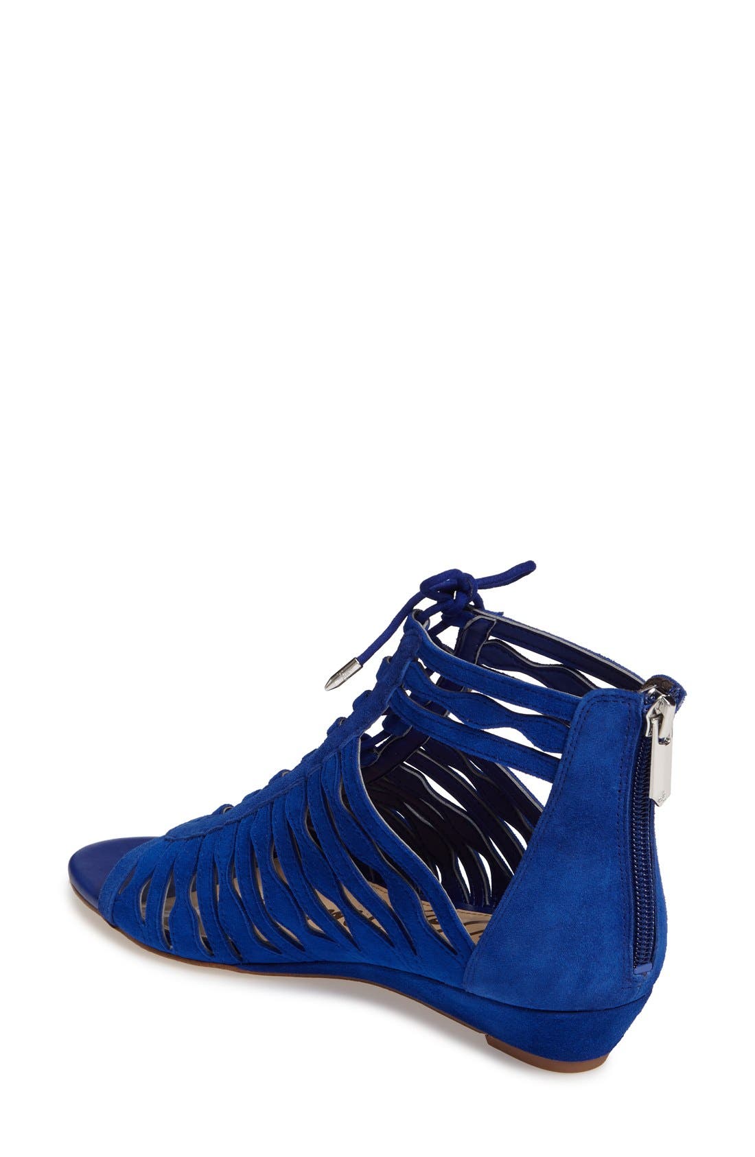Daleece Lace-Up Sandal, Alternate, color, NAUTICAL BLUE SUEDE