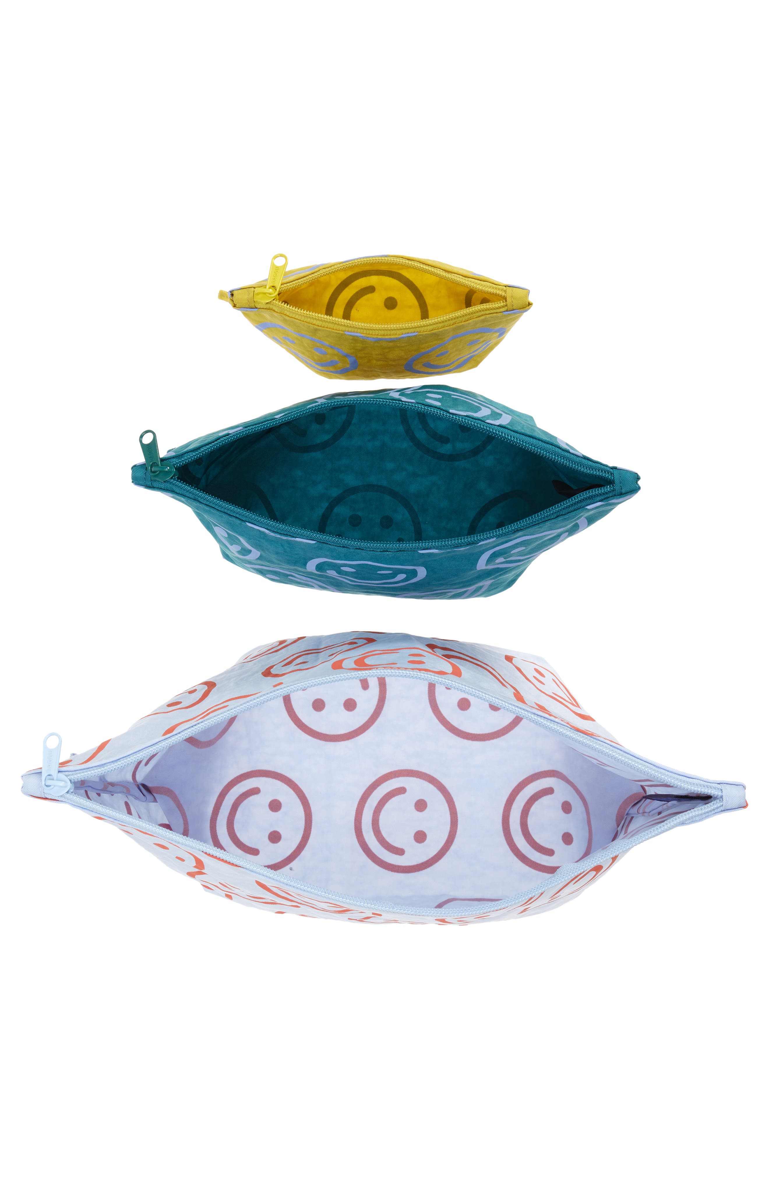 3-Piece Go Pouch Set, Alternate, color, HAPPY MIX