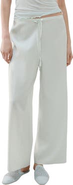 MANGO Flowy Pajama Pants