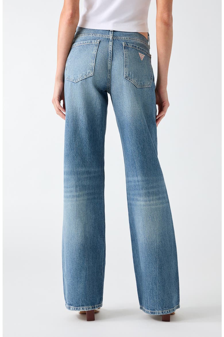 Ripped Slouchy Fit Jeans, Alternate, color, LIGHT BLUE