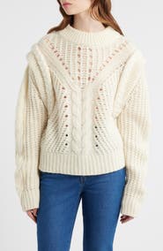 BOSS Orange Fasta Cable Knit Sweater