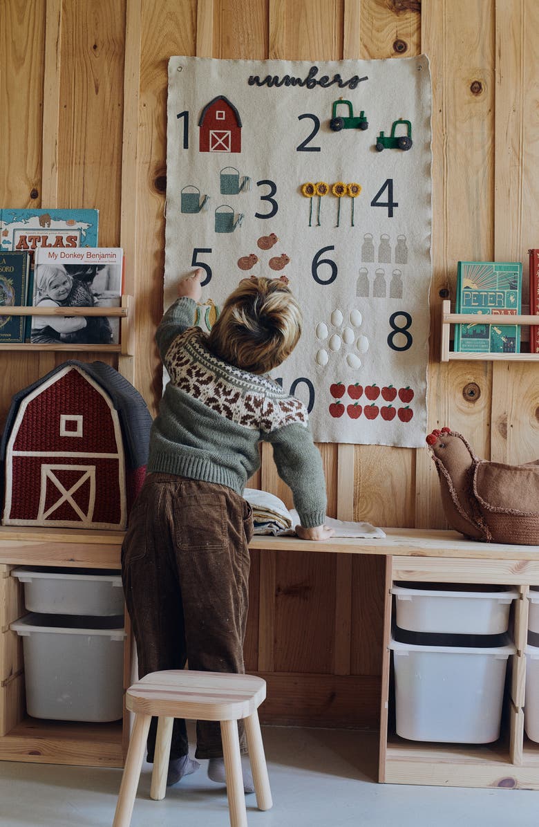 Lorena Canals Farm Numbers Wall Hanging, Alternate, color, 