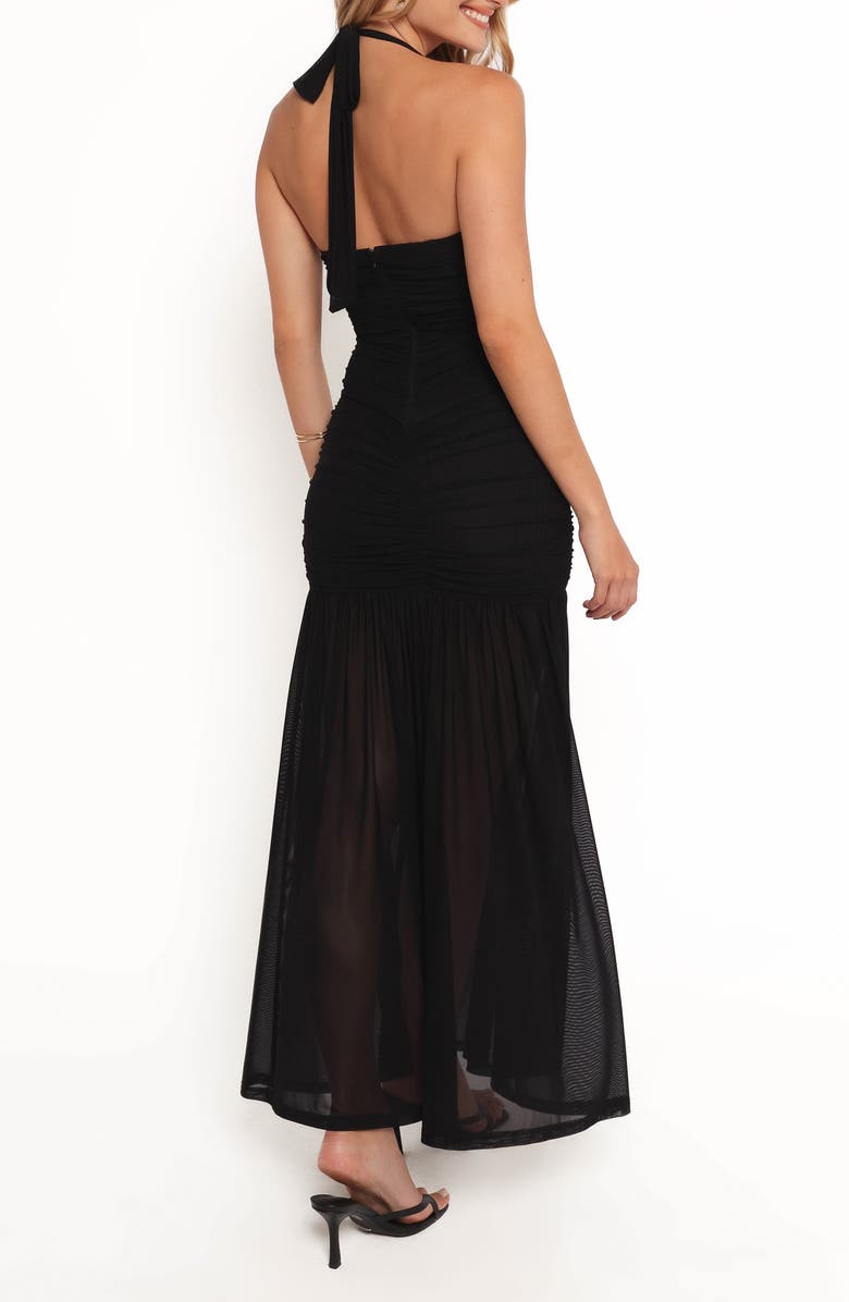 Petal & Pup Lea Halter Maxi Dress, Alternate, color, Black