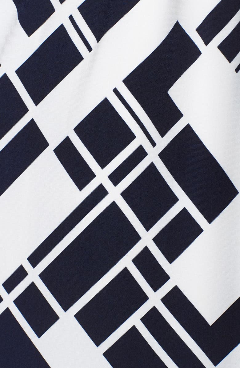 Eliza J Geo Print Jersey Faux Wrap Maxi Dress, Alternate, color, 