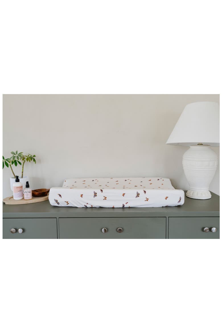 Minky Changing Pad Cover, Alternate, color, BUTTERFLY