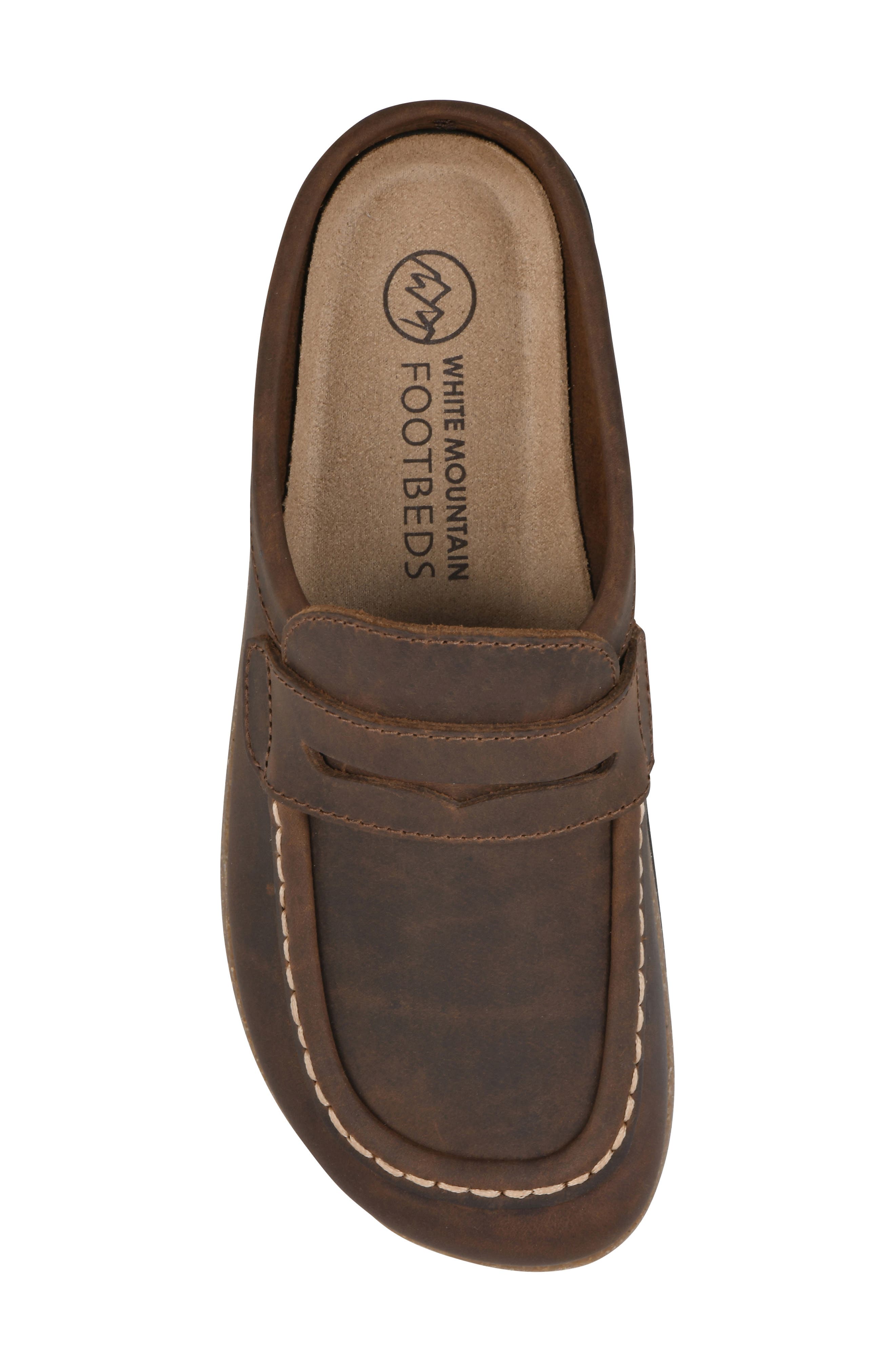 Brinlee Clog, Alternate, color, BROWN LEATHER
