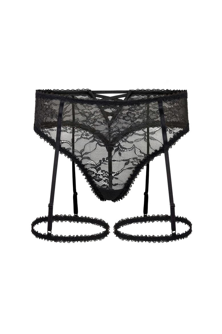 Evelyne High Waisted Panties, Alternate, color, Black