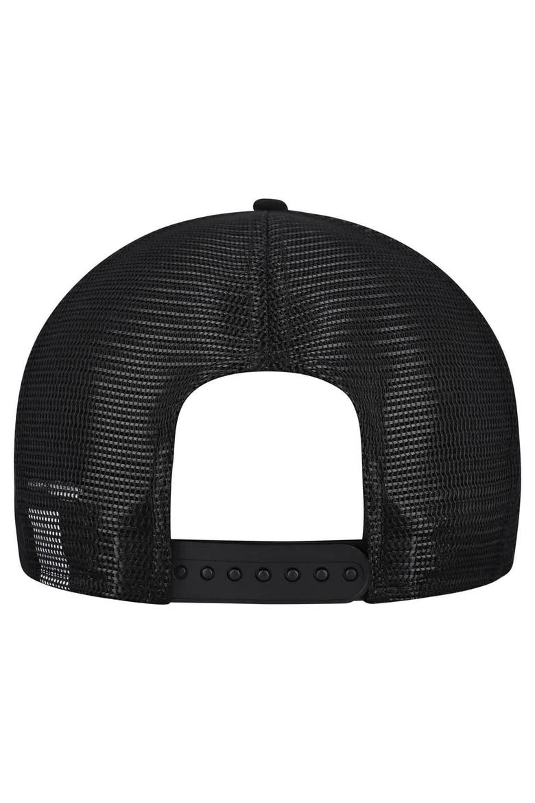 Men's New Era  Gray/Black Baltimore Ravens Cork Split Panel 9FIFTY Trucker Snapback Hat, Alternate, color, Gray