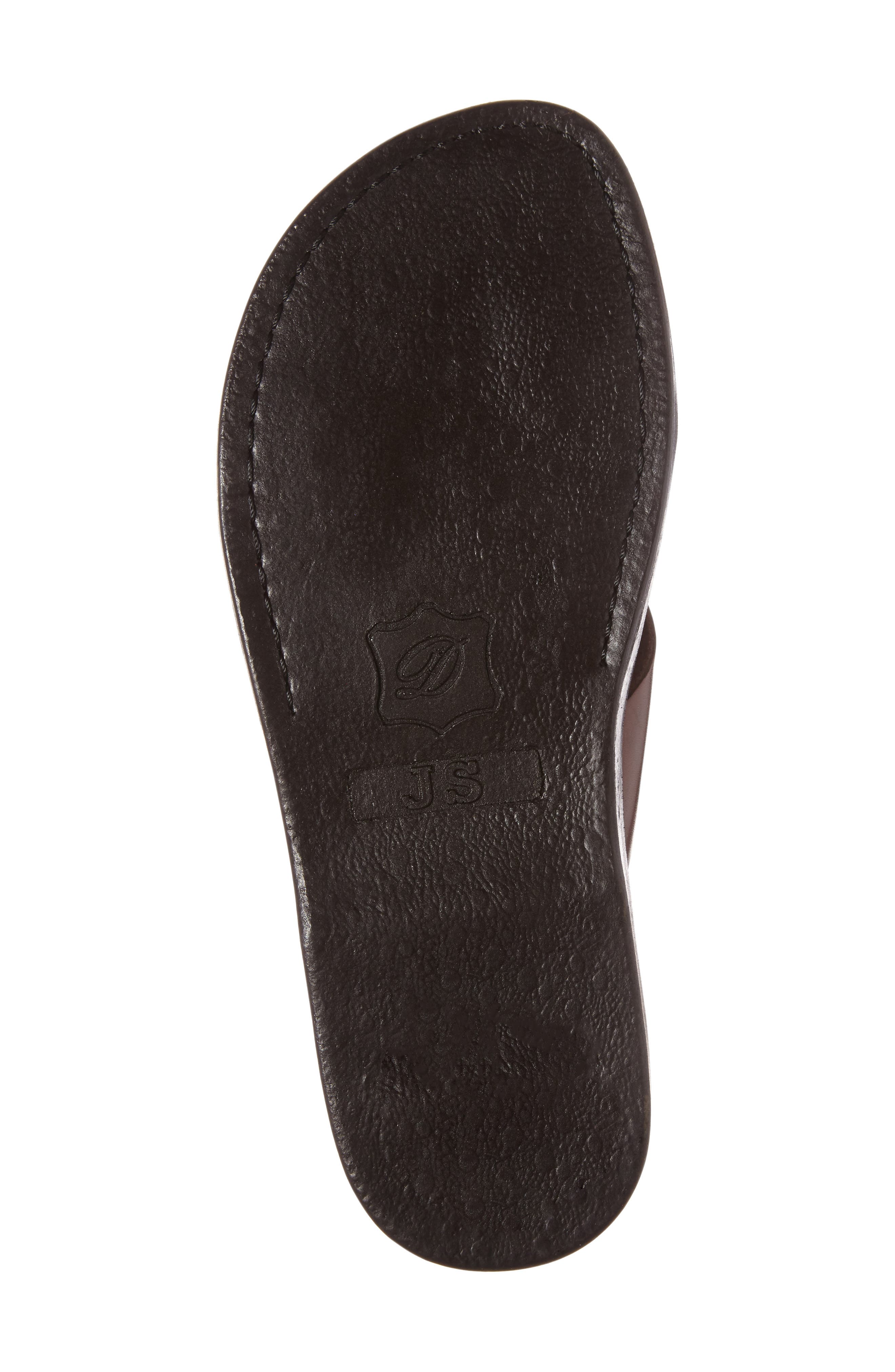 Jesse Slide Sandal, Alternate, color, BROWN LEATHER