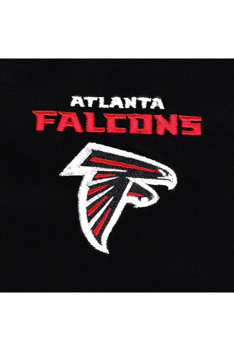 Men's Dunbrooke Black Atlanta Falcons Big & Tall Dakota Canvas Hoodie Full-Zip Jacket, Alternate, color, Black