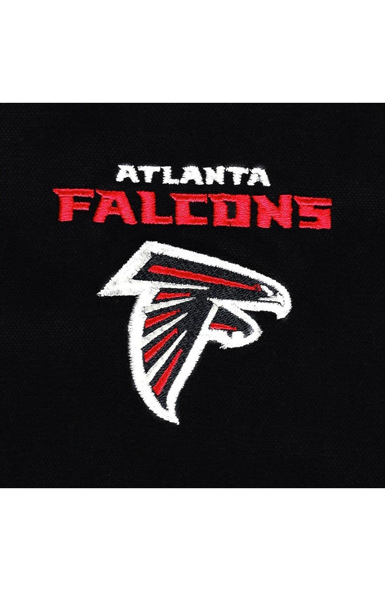 DUNBROOKE Men's Dunbrooke Black Atlanta Falcons Big & Tall Dakota Canvas Hoodie Full-Zip Jacket, Alternate, color, Black