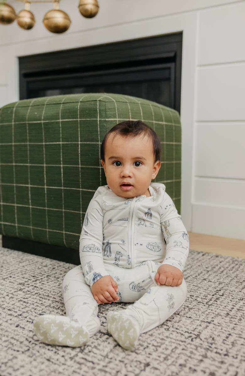 Copper Pearl Tatooine Zip Footie, Alternate, color, Tatooine