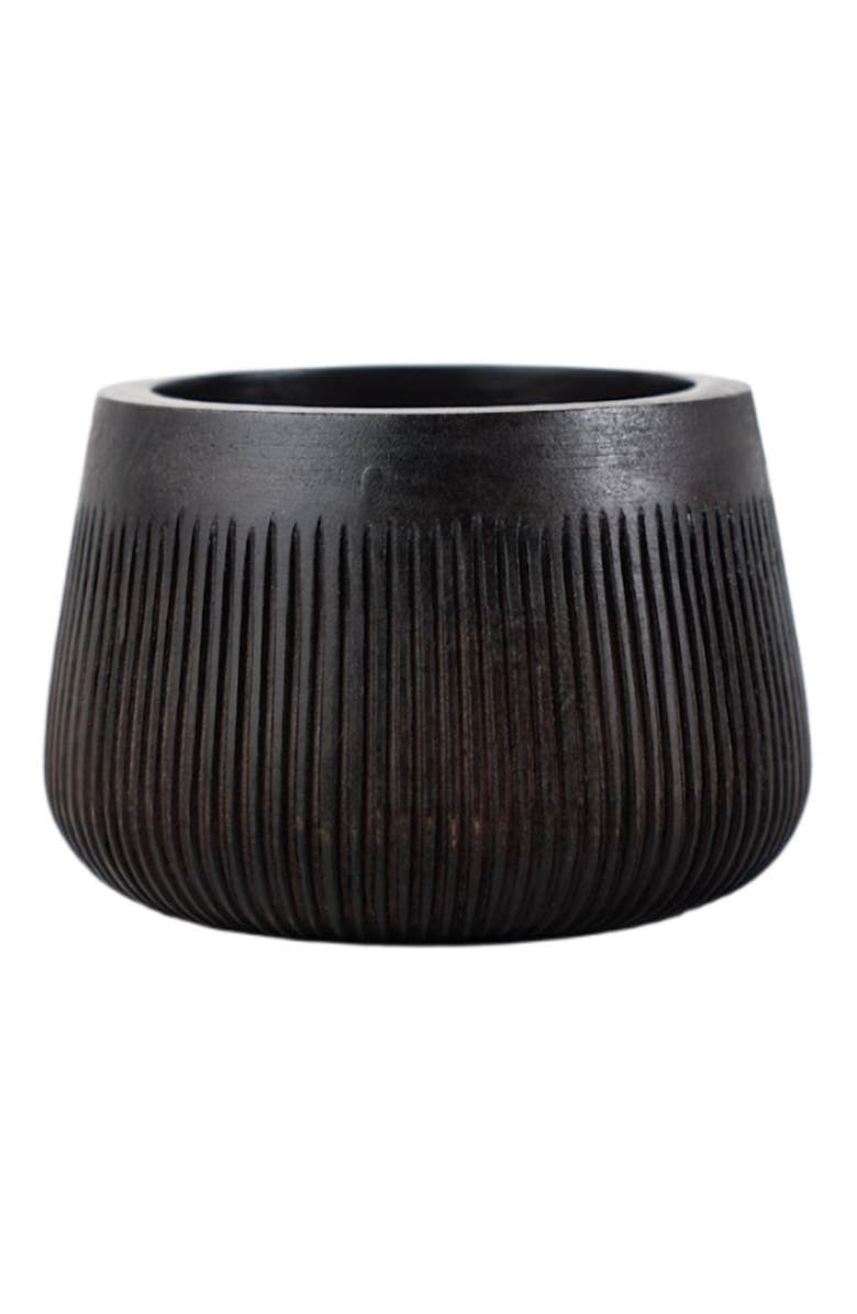 The Collective Home Chiseled Leila Bowl, Main, color, Black