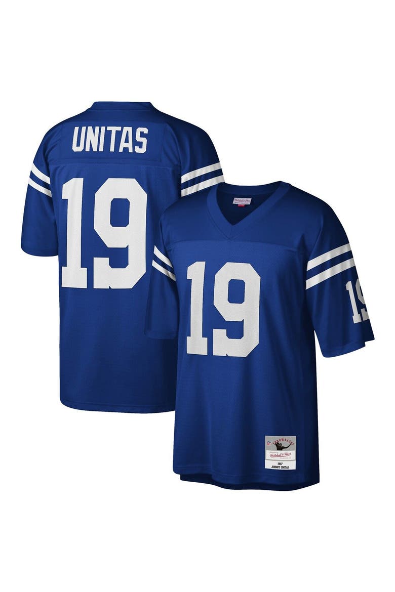 Men's Mitchell & Ness Johnny Unitas Royal Baltimore Colts Legacy Replica Jersey, Alternate, color, Royal