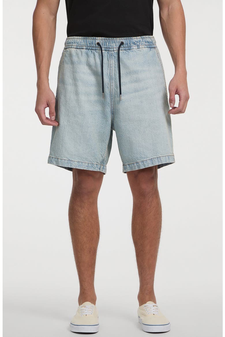 Denim Drawstring Shorts, Main, color, GAL1