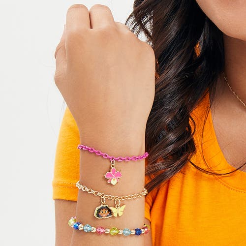 Disney Encanto Set Of 2 Charm Bracelets And 1 Stretch Beaded Bracelet, 6" In Multi