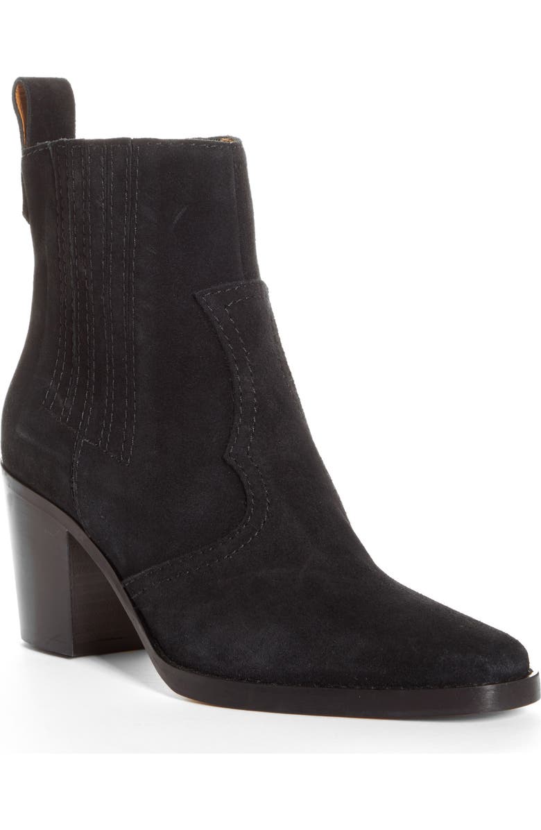 Ganni Short Western Boot, Main, color,