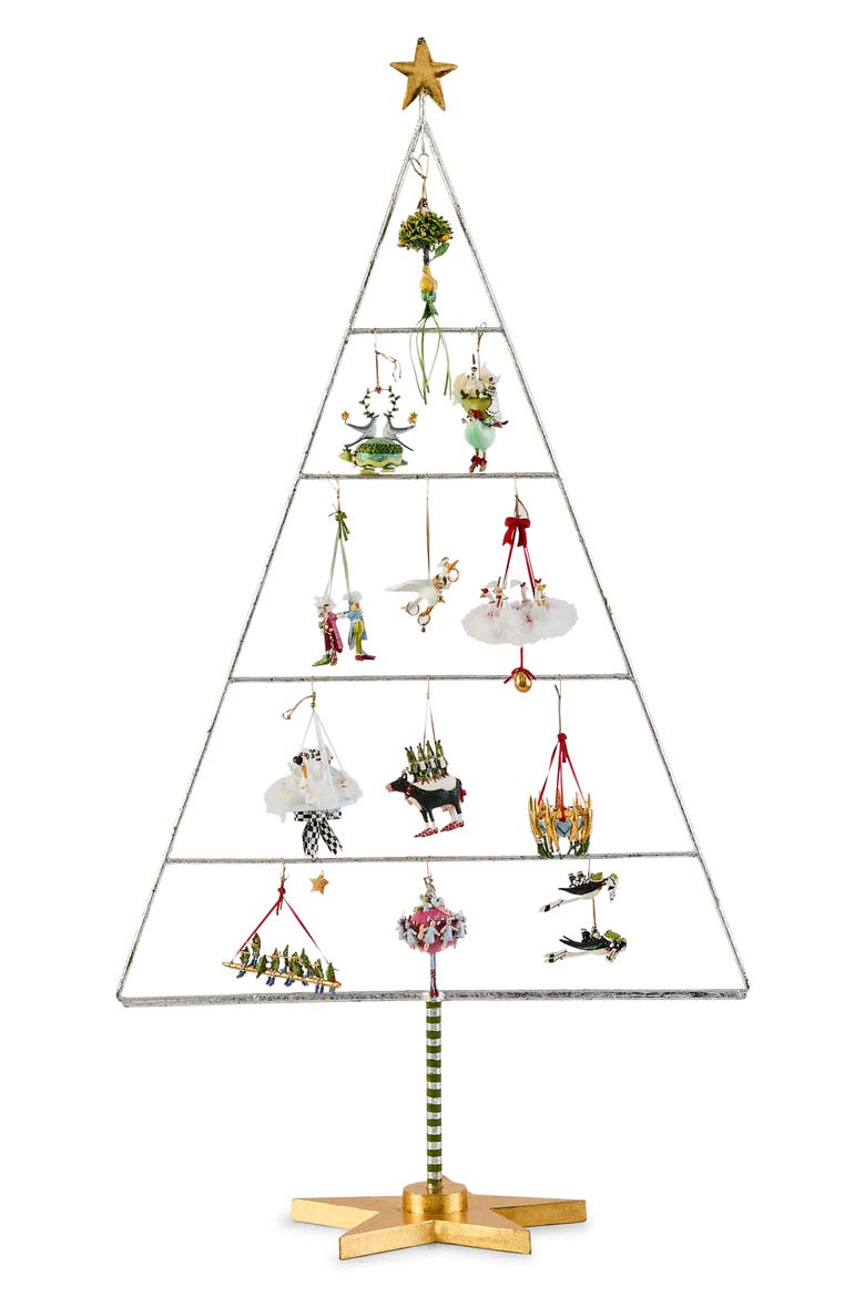 Patience Brewster 12 Days Christmas Ornament Stand, Alternate, color, GREEN