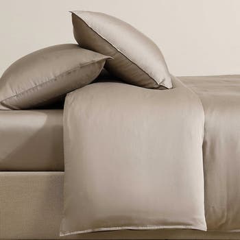 Organic Earth Cotton Sateen Duvet Cover & Shams Set