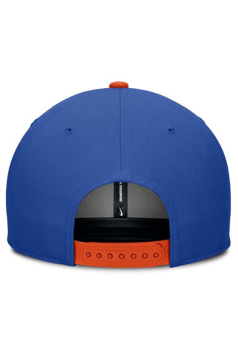 Men's Nike Royal/Cream Florida Gators Pro Legacy Script Snapback Hat, Alternate, color, Royal