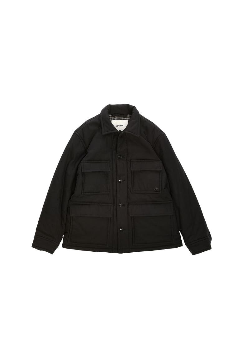 Cashmere Primaloft Chore Jacket, Main, color, Black