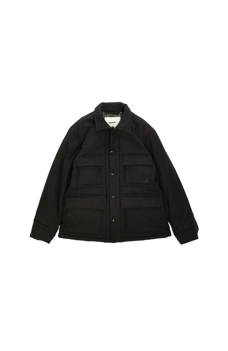 vowels Cashmere Primaloft Chore Jacket, Main, color, Black