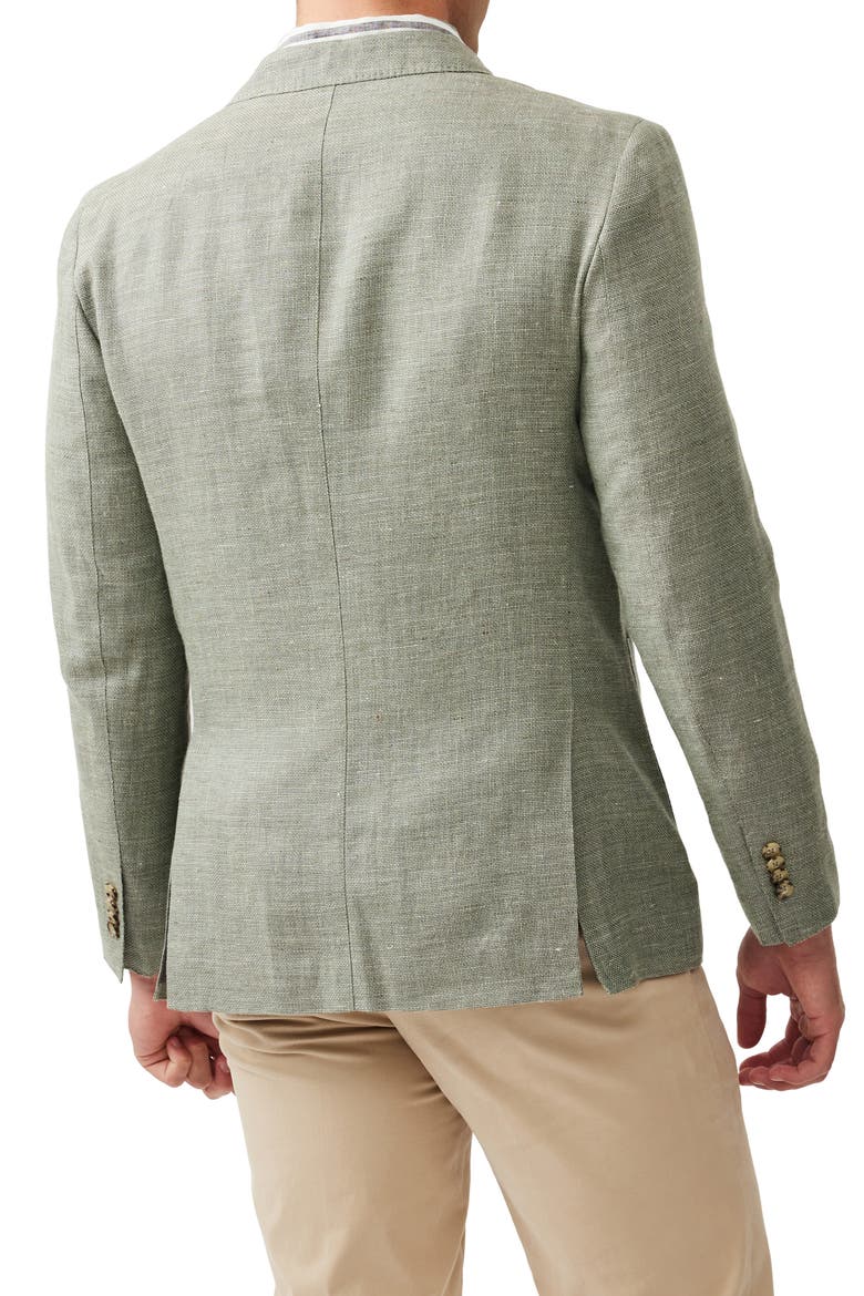 The Cascades Slub Linen & Wool Sport Coat, Alternate, color, SAGE