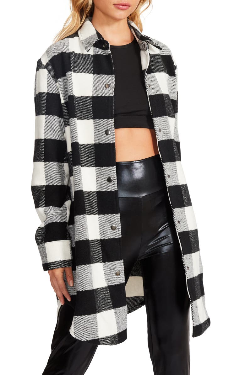 BB Dakota by Steve Madden Plaid Shirt Jacket, Alternate, color, 