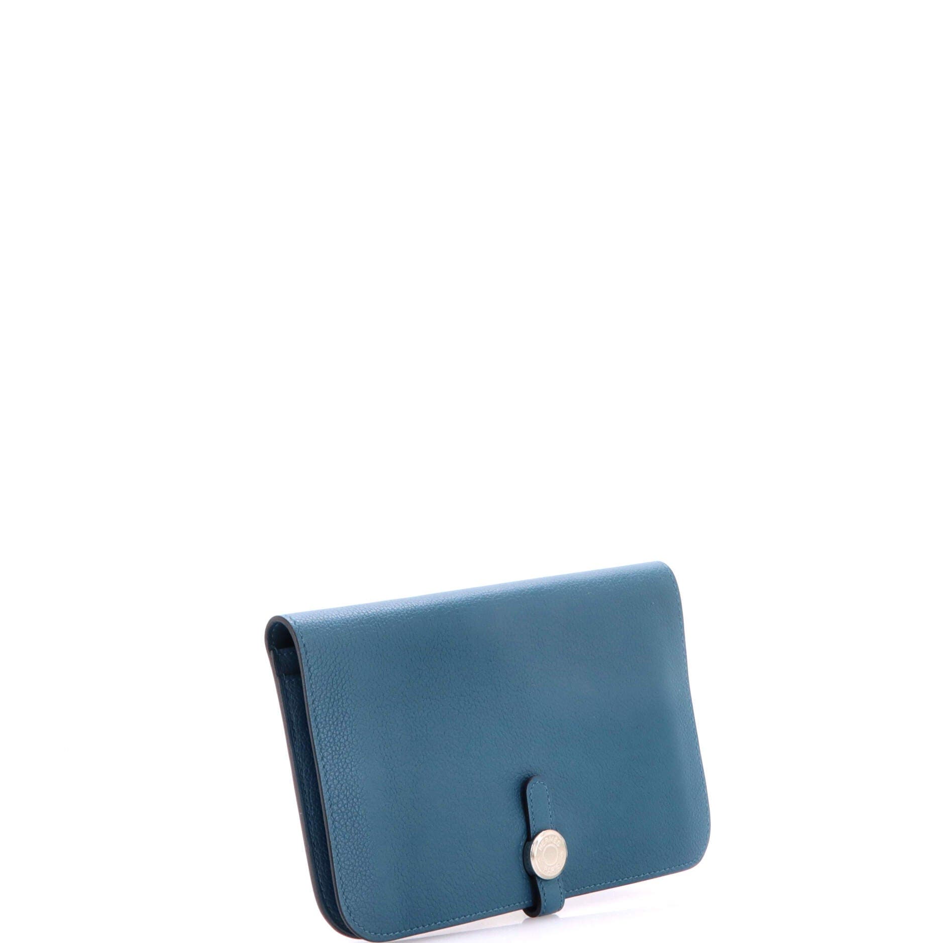 Pre-Owned Hermes Dogon Duo Combined Wallet Leather, Alternate, color, Colvert