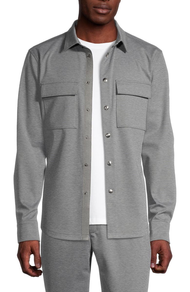 HÖRST Stretch Knit Shirt Jacket, Alternate, color, 