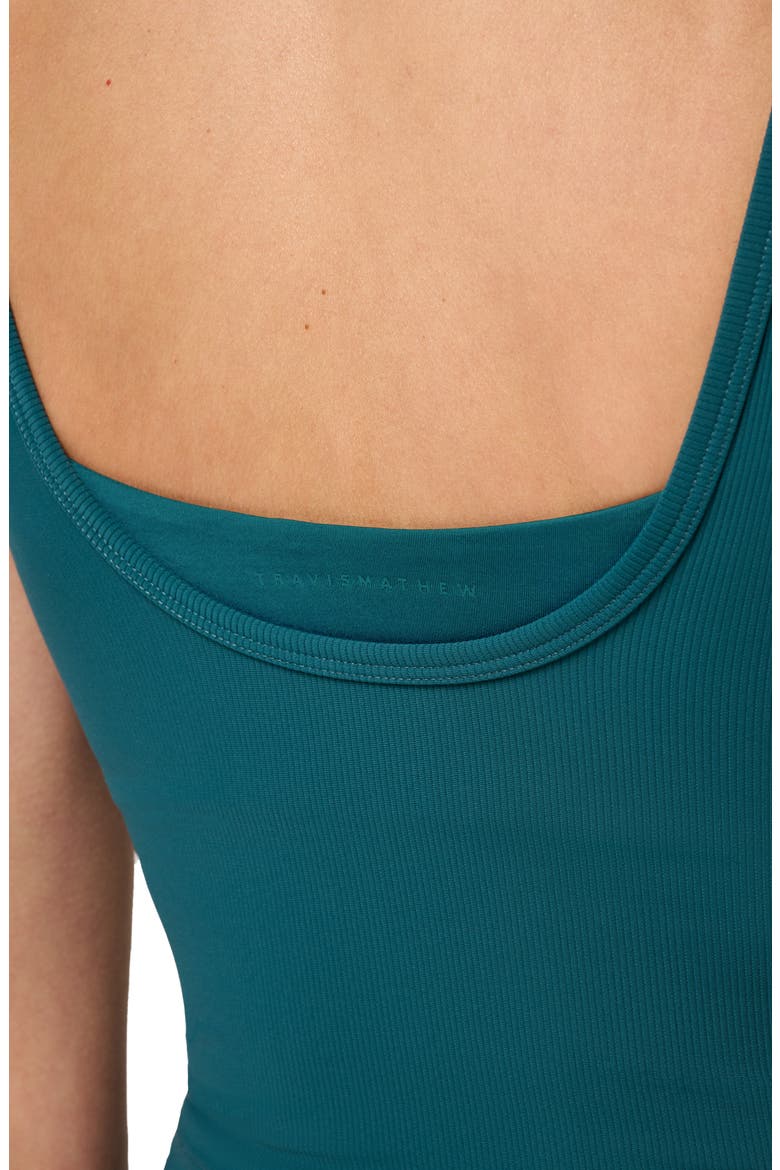 Moveknit Ribbed Crop Tank, Alternate, color, DARK SEA