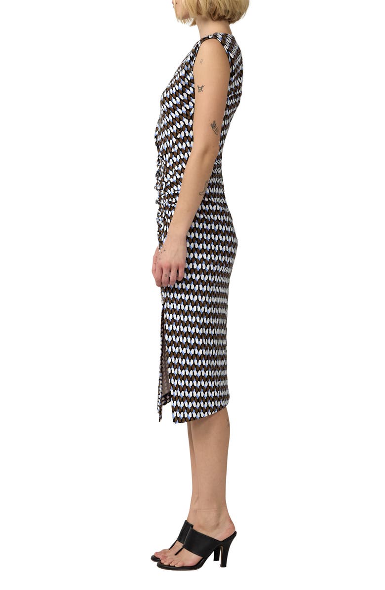 DVF Andie Dot Print Jersey Midi Dress, Alternate, color, Jelly Dot Mini Multi