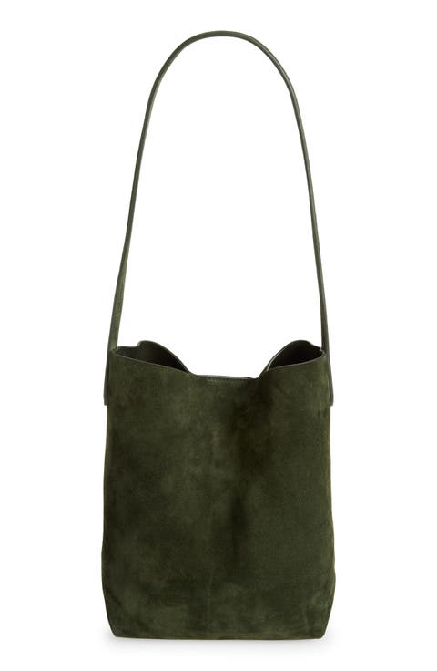 Small Everyday Cabas Suede Hobo Bag