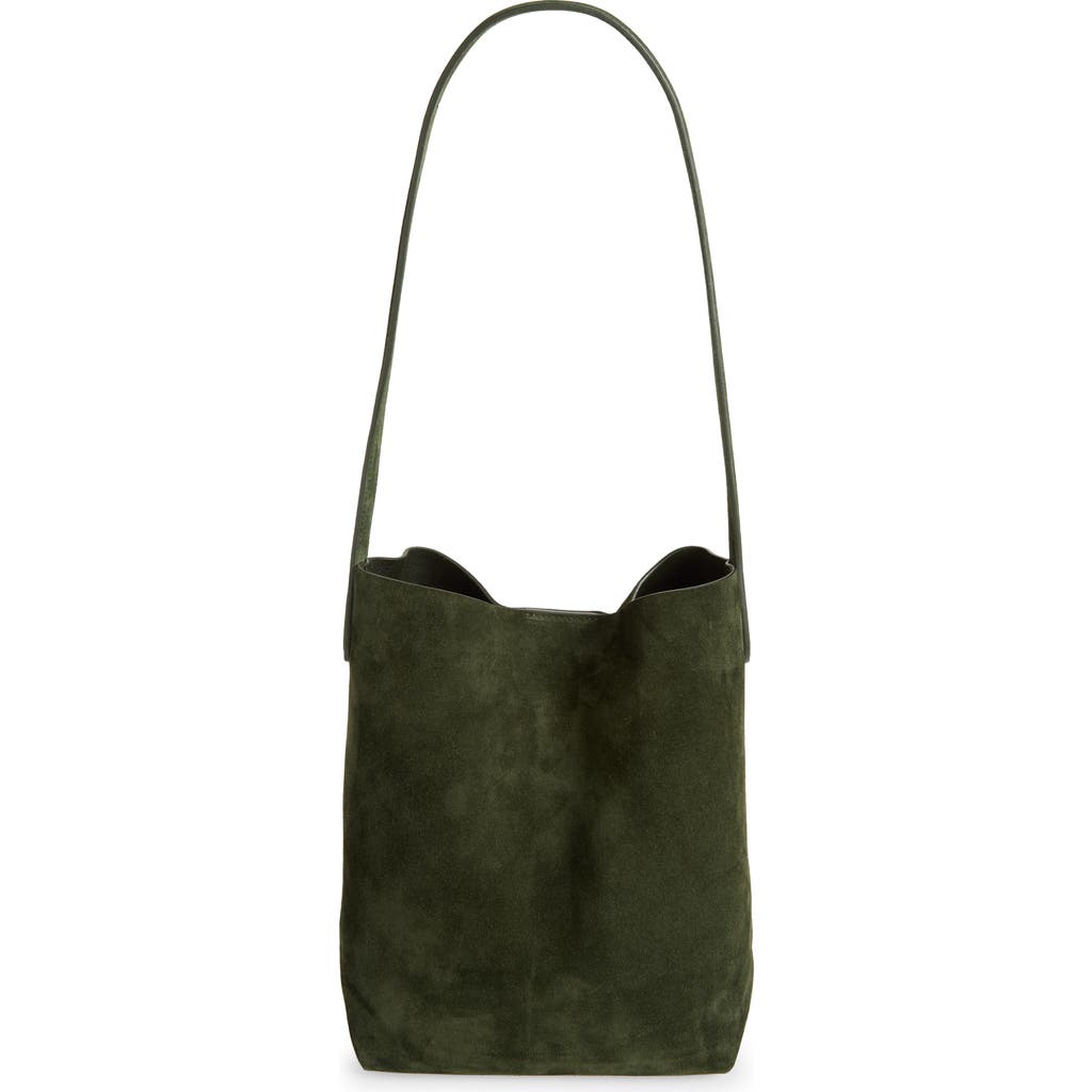 Mansur Gavriel Small Everyday Cabas Suede Hobo Bag In Green
