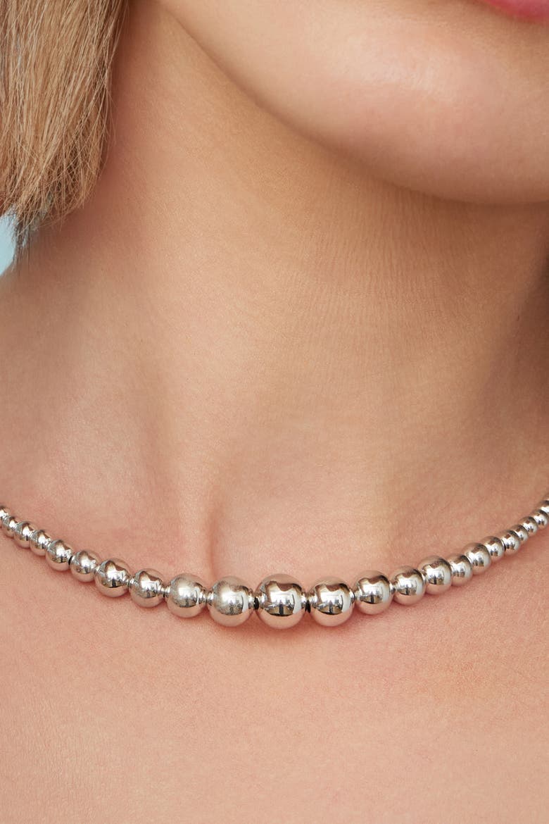 Sterling Silver Belle of the Ball Neckace, Alternate, color, Silver
