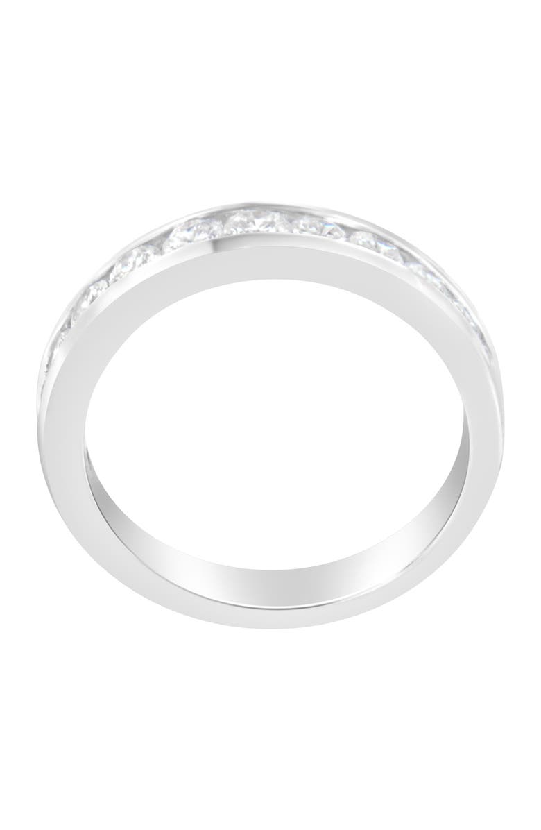 Haus of Brilliance IGI Certified 18K Gold 1 Cttw Diamond Half-Eternity Wedding Ring, Alternate, color, White Gold