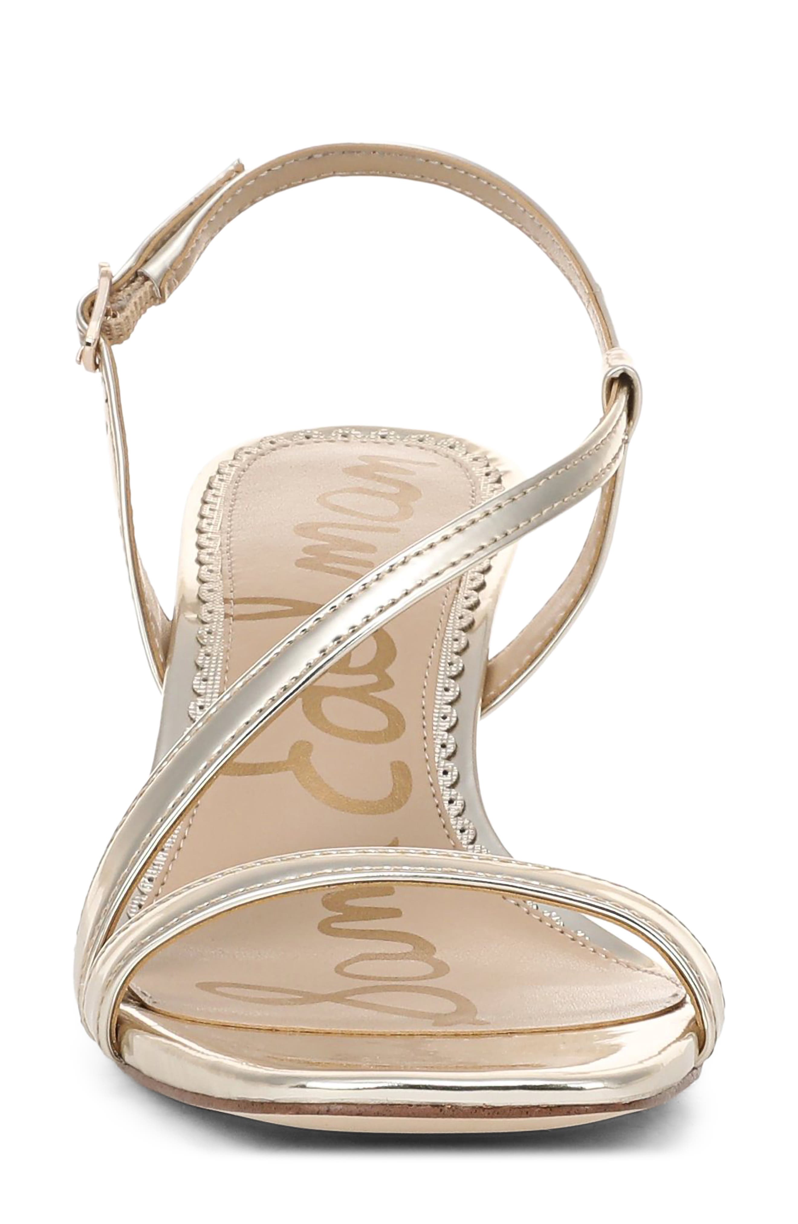 Prance Faux Leather Sandal, Alternate, color, GOLD