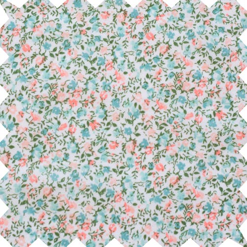 Beet World Girls Hannah Dress With Flutter Sleeves In Pastel Green And Peach